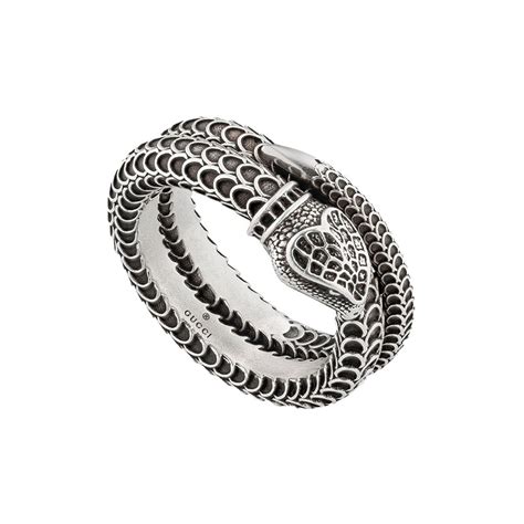 gucci snake ring t shirt|gucci interlocking ring silver.